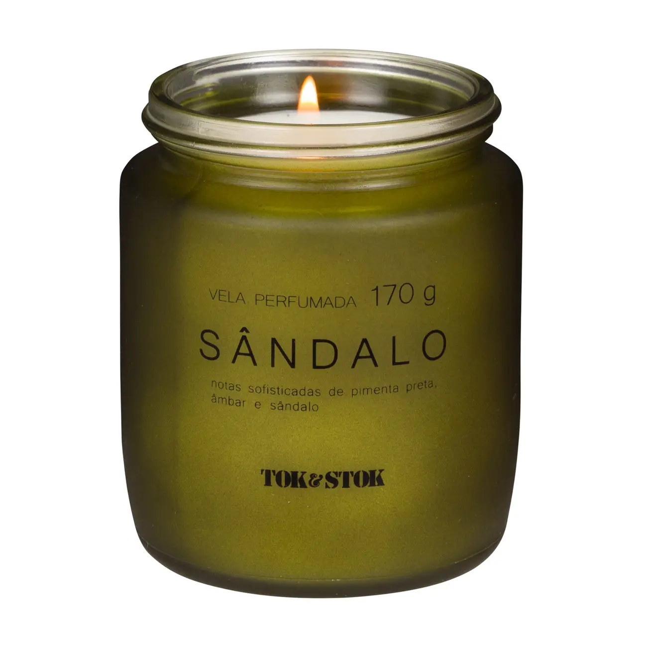 VELA PERFUMADA POTE SÂNDALO ESSENCIALS - MUSGO/PRETO - Foto 2