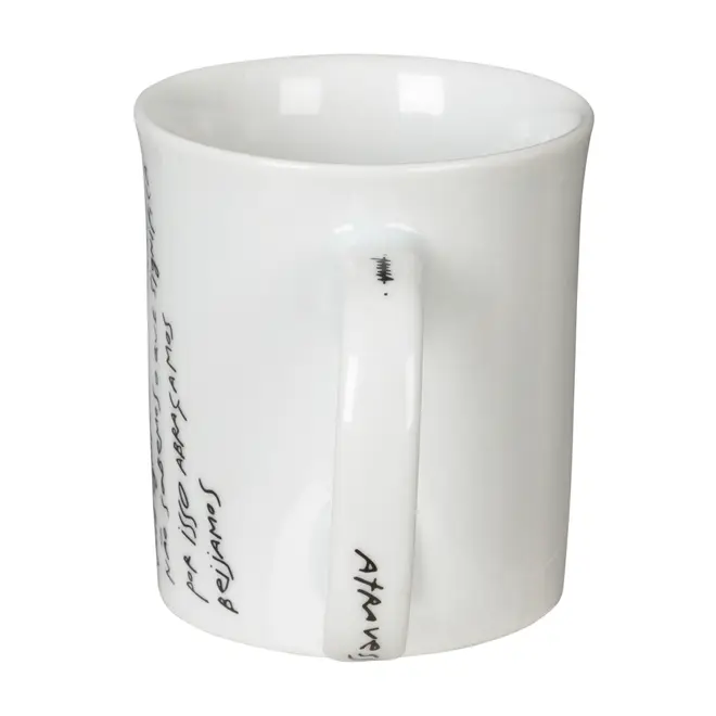 CANECA 350 ML LIVRO EM LOUÇAS - BRANCO/PRETO - Foto 6