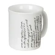 CANECA 350 ML LIVRO EM LOUÇAS - BRANCO/PRETO - Foto 3
