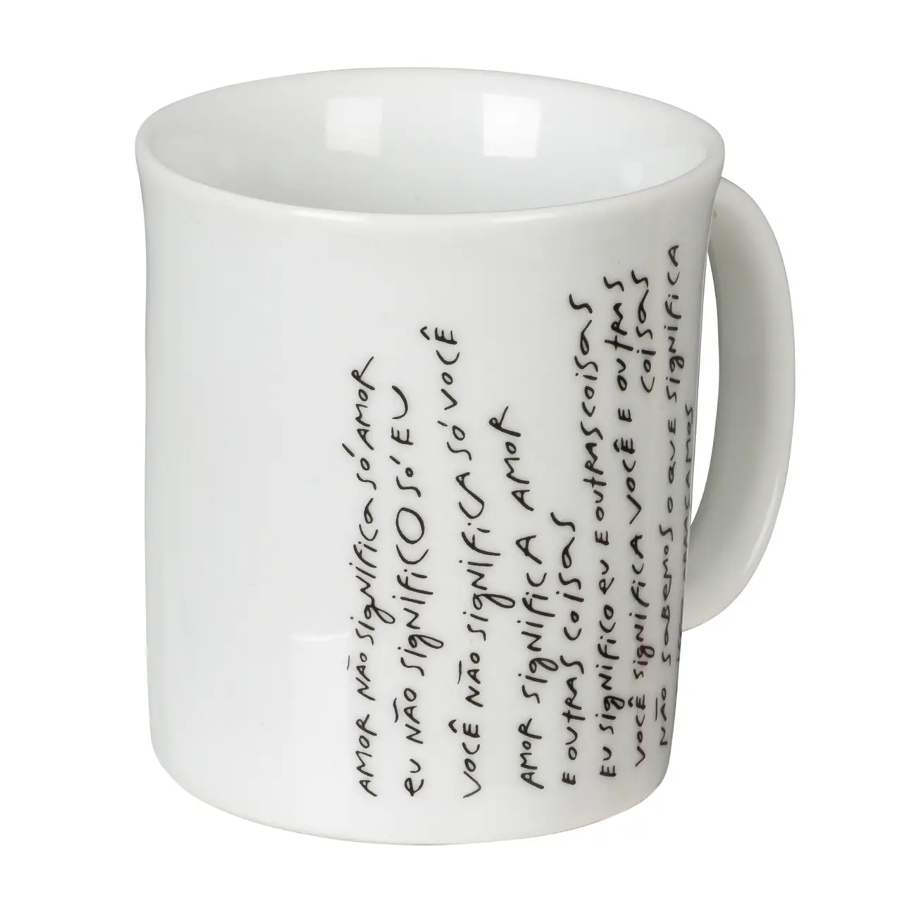 CANECA 350 ML LIVRO EM LOUÇAS - BRANCO/PRETO - Foto 3