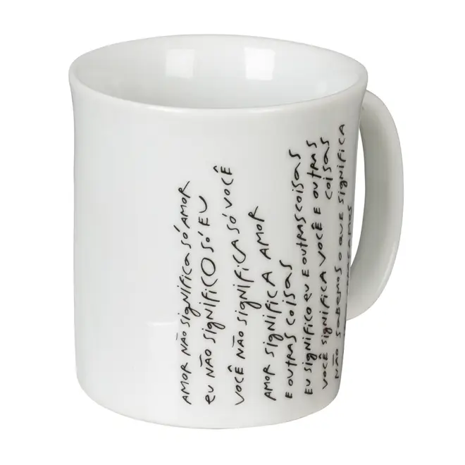 CANECA 350 ML LIVRO EM LOUÇAS - BRANCO/PRETO - Foto 3