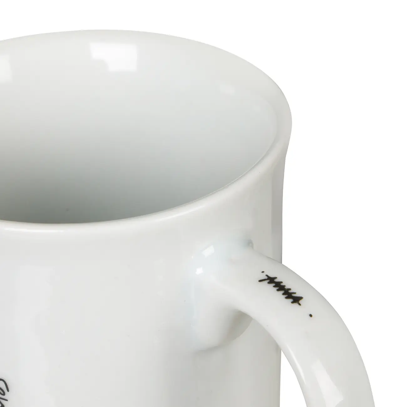 CANECA 350 ML LIVRO EM LOUÇAS - BRANCO/PRETO - Foto 8
