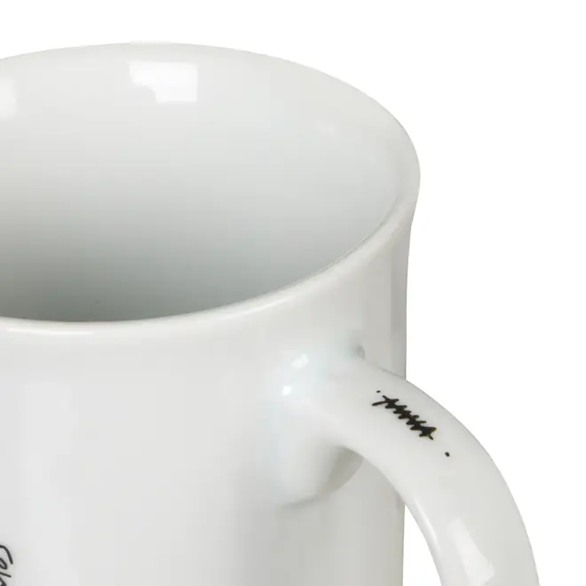 CANECA 350 ML LIVRO EM LOUÇAS - BRANCO/PRETO - Foto 8