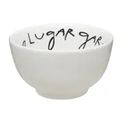 TIGELA 13 CM LIVRO EM LOUÇAS - BRANCO/PRETO - Foto 1