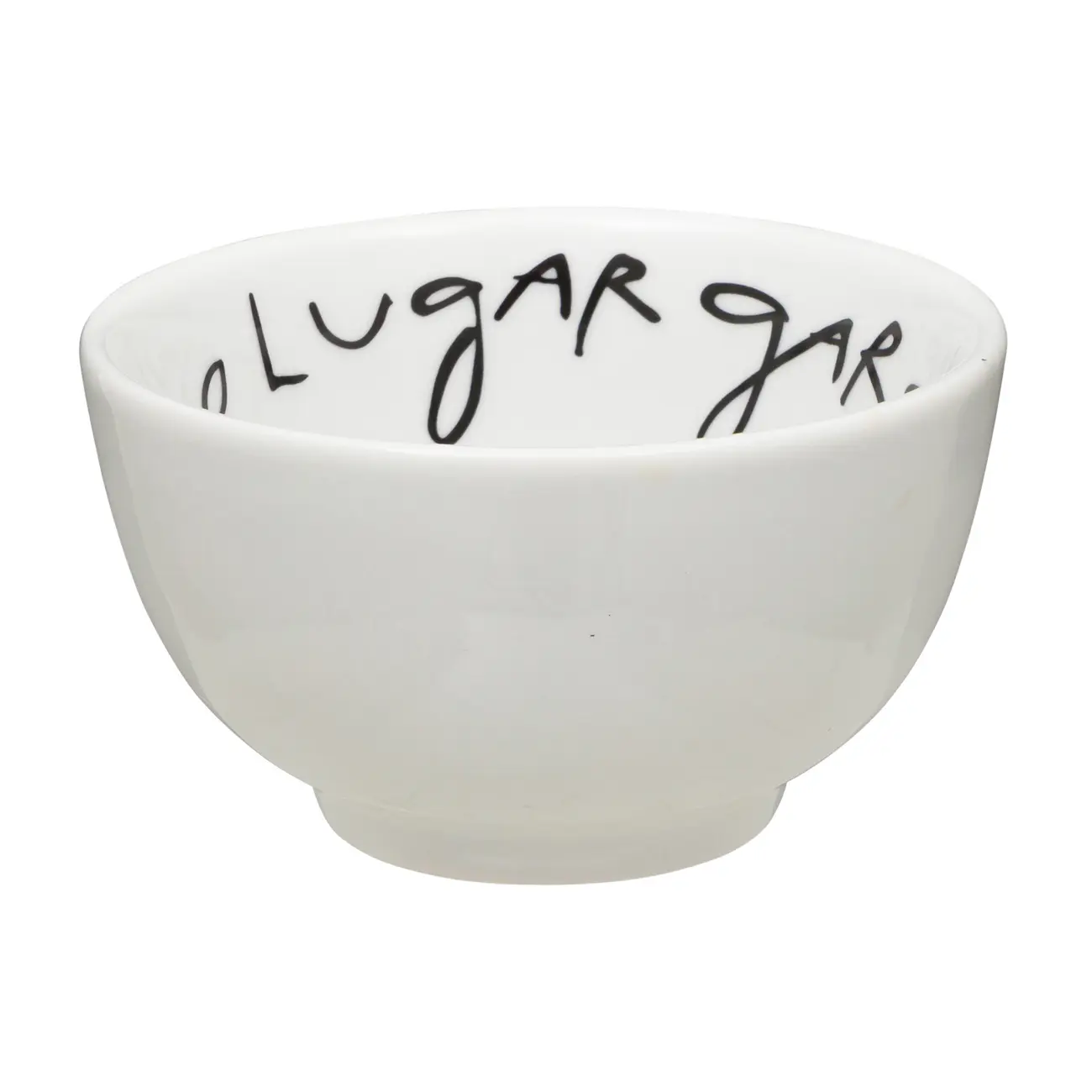 TIGELA 13 CM LIVRO EM LOUÇAS - BRANCO/PRETO - Foto 1