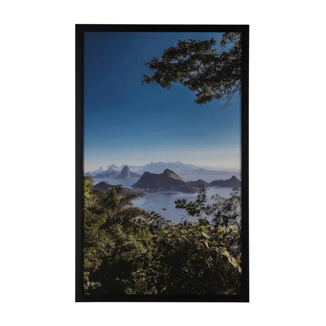QUADRO 50 CM X 80 CM PARQUE DA CIDADE - PRETO/MULTICOR - Foto 1