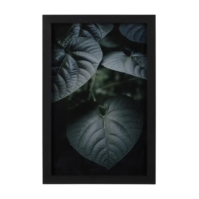 QUADRO CORAÇÃO VERDE 20 CM X 30 CM - PRETO/MULTICOR - Foto 1