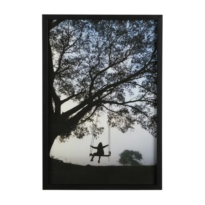 QUADRO BALANCIN 34 CM X 50 CM - PRETO/MULTICOR - Foto 1