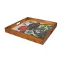 BANDEJA 43 CM X 43 CM NATUREZA BOTÂNICA - MARROM/MULTICOR - Foto 2