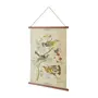 FLÂMULA 30 CM X 45 CM NATUREZA BOTÂNICA PÁSSAROS - NOZES/MULTICOR - Foto 2