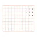 MELÃO/PRETO - MEMORY-BOARD 60 CM X 50 CM GITTER
