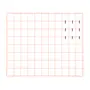 MELÃO/PRETO - MEMORY-BOARD 60 CM X 50 CM GITTER