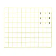 MEMORY-BOARD 60 CM X 50 CM GITTER - LIMONITA/PRETO - Foto 1