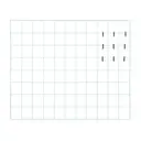 SORBET DE MENTA/PRETO - MEMORY-BOARD 60 CM X 50 CM GITTER