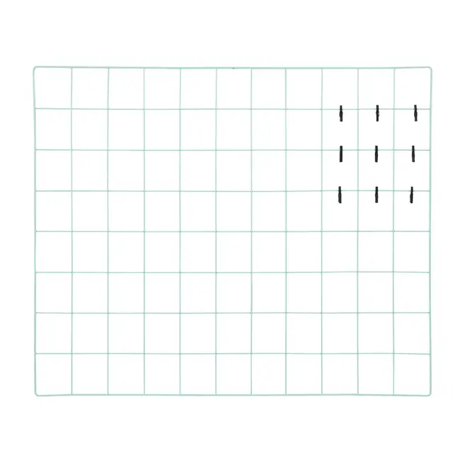 MEMORY-BOARD 60 CM X 50 CM GITTER - SORBET DE MENTA/PRETO - Foto 1