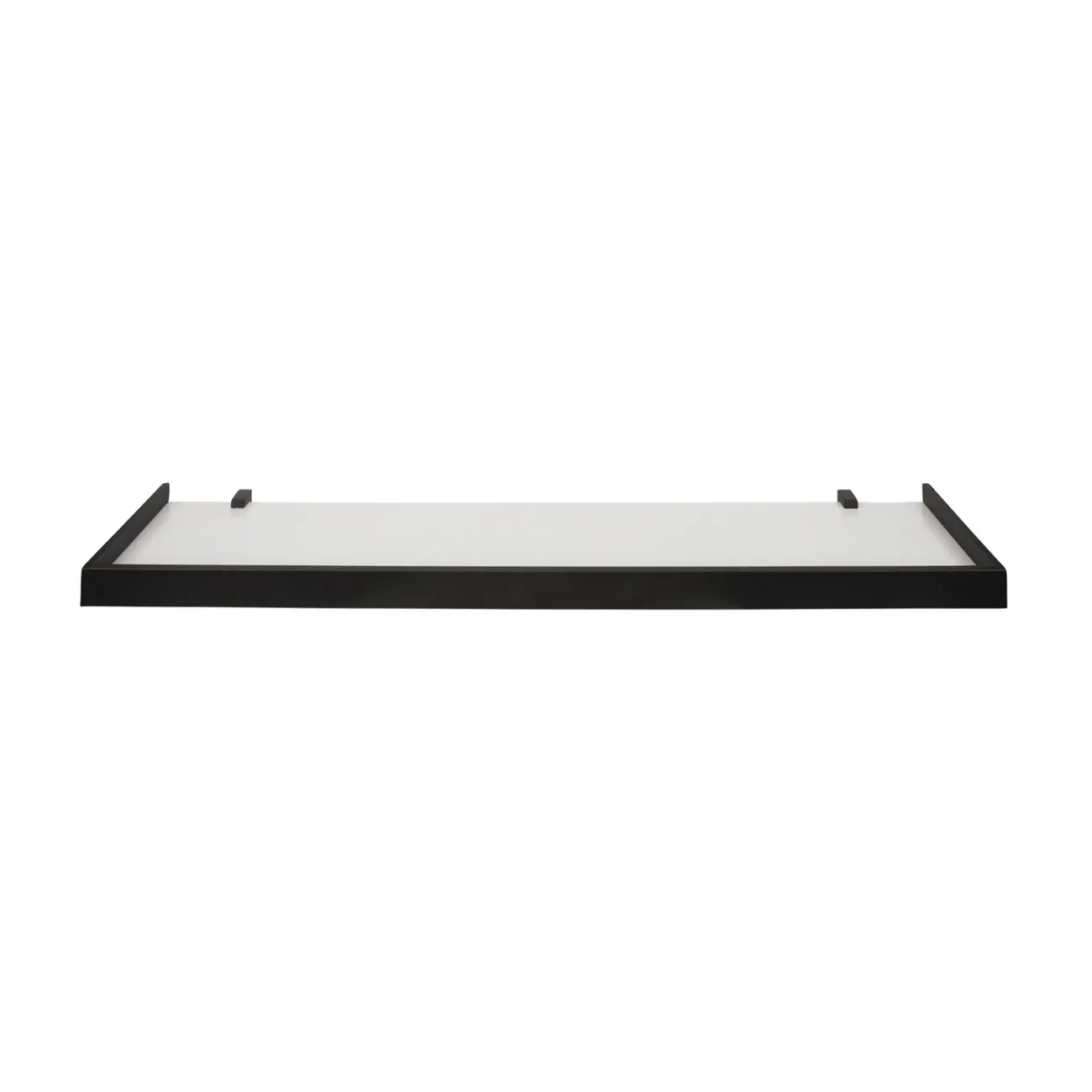 PRATELEIRA 4 CM X 1 M X 20 CM ANGLEX - BRANCO/PRETO - Foto 1