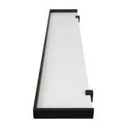 PRATELEIRA 4 CM X 1 M X 20 CM ANGLEX - BRANCO/PRETO - Foto 3