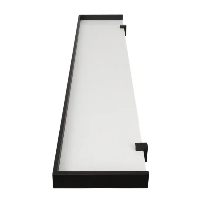 PRATELEIRA 4 CM X 1 M X 20 CM ANGLEX - BRANCO/PRETO - Foto 3