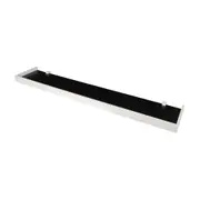 PRATELEIRA 4 CM X 1 M X 20 CM ANGLEX - PRETO/BRANCO - Foto 2