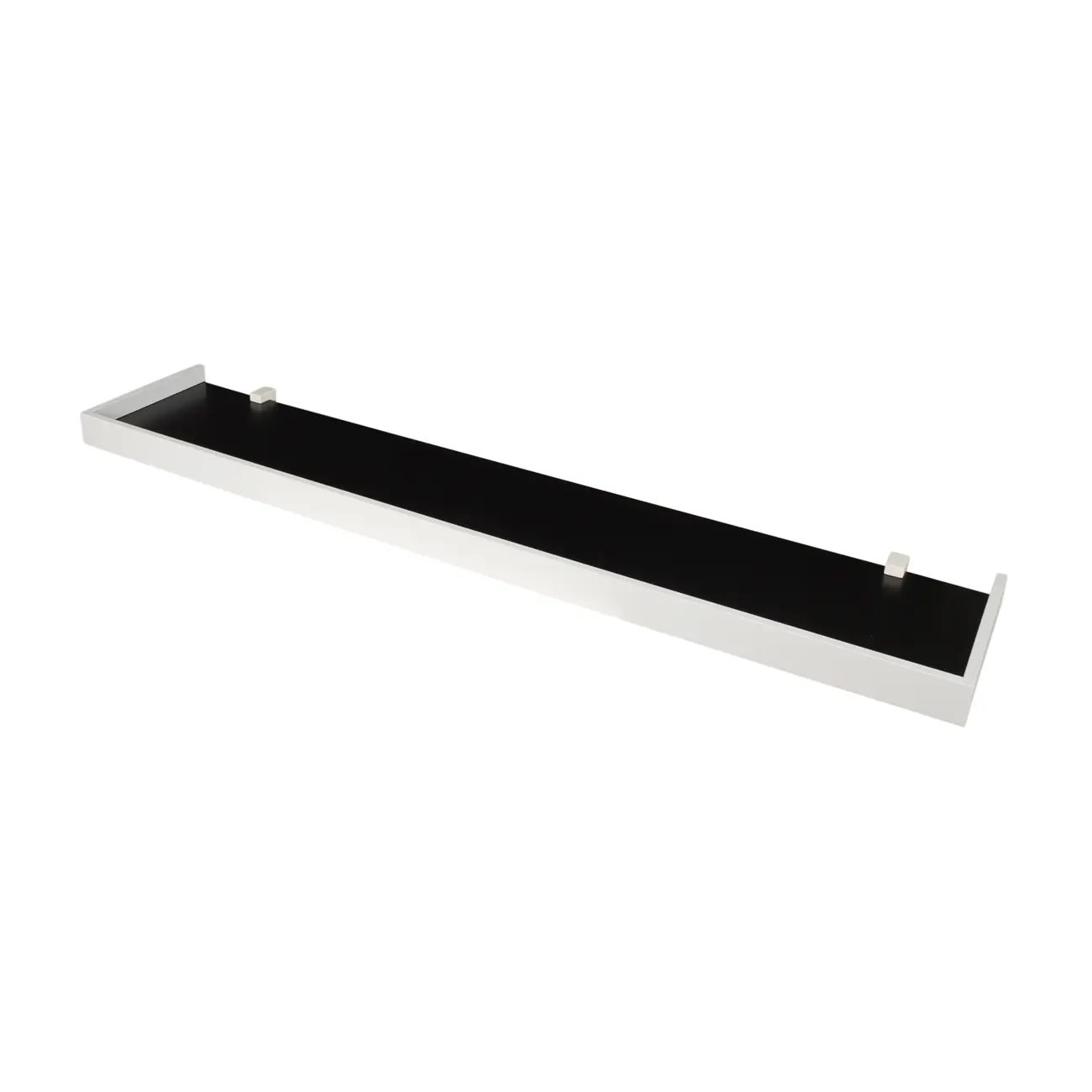 PRATELEIRA 4 CM X 1 M X 20 CM ANGLEX - PRETO/BRANCO - Foto 2