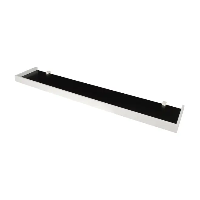 PRATELEIRA 4 CM X 1 M X 20 CM ANGLEX - PRETO/BRANCO - Foto 2