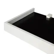 PRATELEIRA 4 CM X 1 M X 20 CM ANGLEX - PRETO/BRANCO - Foto 4