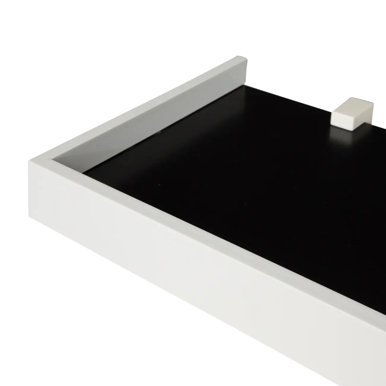 PRATELEIRA 4 CM X 1 M X 20 CM ANGLEX - PRETO/BRANCO - Foto 4