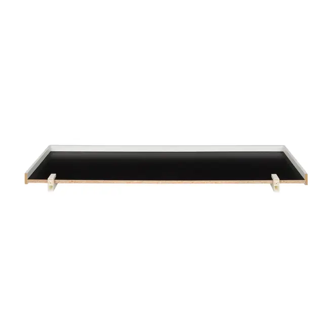 PRATELEIRA 4 CM X 1 M X 20 CM ANGLEX - PRETO/BRANCO - Foto 6