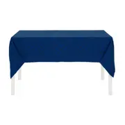 TOALHA DE MESA 1,40 M X 2,20 M FOLKSY BLOOM - AZUL ESCURO/AZUL - Foto 1