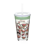 COPO LONG DRINK COM CANUDO 450 ML AVENTURAS NA COZINHA - INCOLOR/MULTICOR - Foto 2