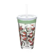 COPO LONG DRINK COM CANUDO 450 ML AVENTURAS NA COZINHA - INCOLOR/MULTICOR - Foto 3