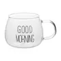 CANECA 380 ML GOOD MORNING - INCOLOR/PRETO - Foto 1
