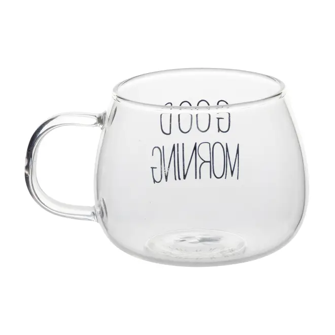 CANECA 380 ML GOOD MORNING - INCOLOR/PRETO - Foto 4