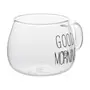 CANECA 380 ML GOOD MORNING - INCOLOR/PRETO - Foto 5