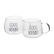 CANECA 380 ML GOOD MORNING - INCOLOR/PRETO - Foto 7