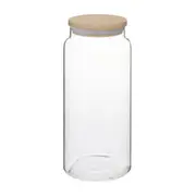 POTE HERMÉTICO 1,4 L BAMBU LINE - INCOLOR/BAMBU - Foto 1
