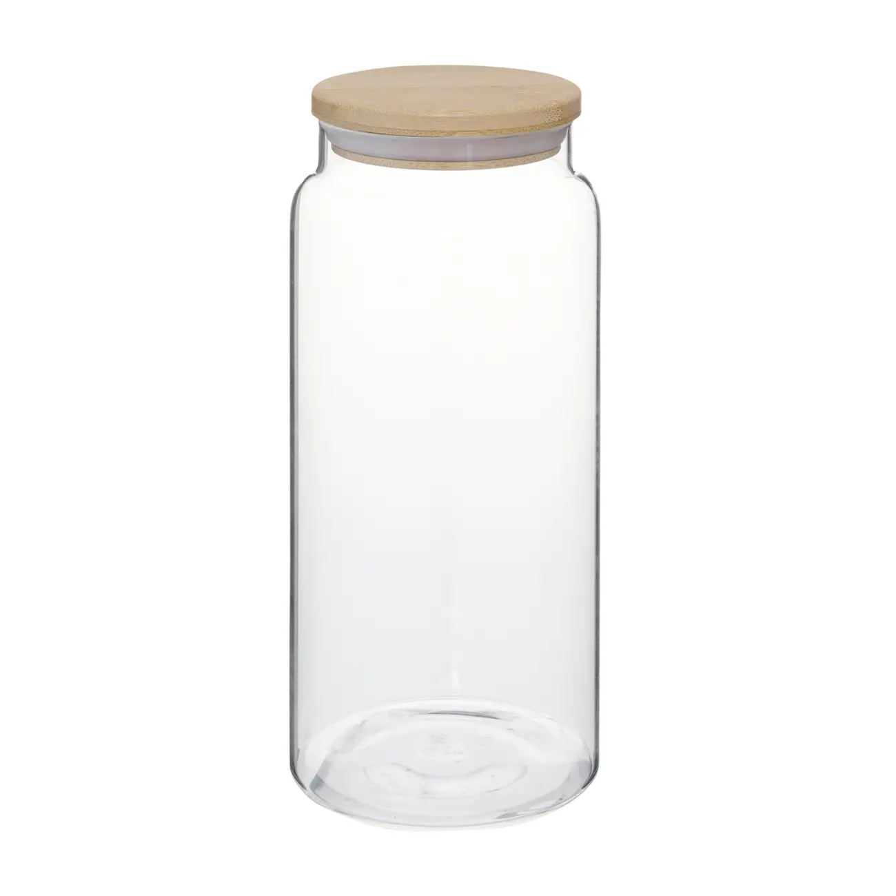 POTE HERMÉTICO 1,4 L BAMBU LINE - INCOLOR/BAMBU - Foto 1