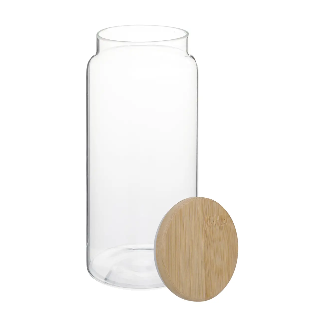 POTE HERMÉTICO 1,4 L BAMBU LINE - INCOLOR/BAMBU - Foto 2
