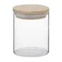 POTE HERMÉTICO 400 ML BAMBU REDONDO - INCOLOR/BAMBU - Foto 1