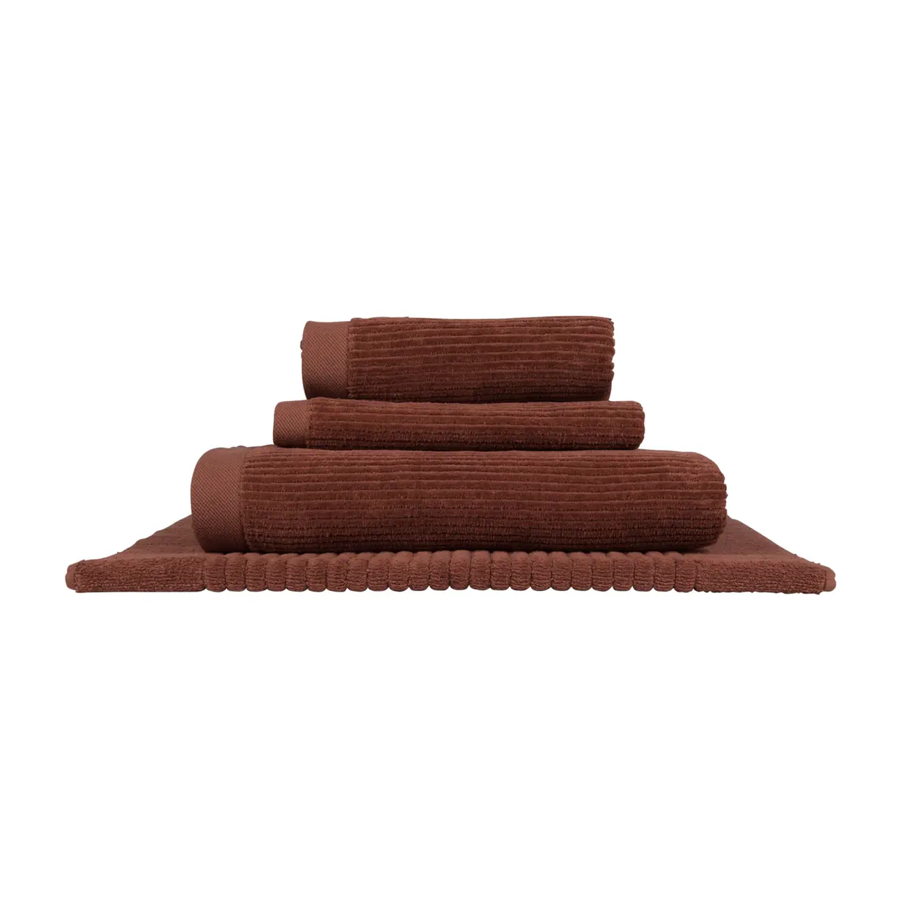 TOALHA DE ROSTO 90 CM X 48 CM VELVET - RUBY MOCHA - Foto 5