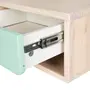 MESA DE CABECEIRA DE PAREDE 1 GAVETA TUTTI-CUTE - NATURAL WASHED/SORBET MENTA - Foto 6