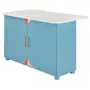 BALCÃO DE COZINHA COM 2 PORTAS 1,35 M X 70 CM COZINHA ENCANTADA DA RAÍZA COSTA - AZUL/MULTICOR - Foto 3