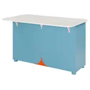 BALCÃO DE COZINHA COM 2 PORTAS 1,35 M X 70 CM COZINHA ENCANTADA DA RAÍZA COSTA - AZUL/MULTICOR - Foto 4