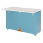 BALCÃO DE COZINHA COM 2 PORTAS 1,35 M X 70 CM COZINHA ENCANTADA DA RAÍZA COSTA - AZUL/MULTICOR - Foto 4