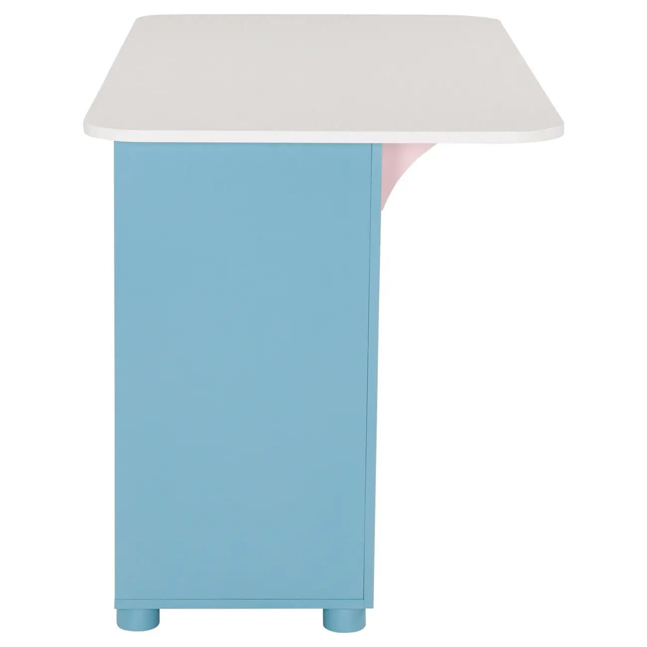 BALCÃO DE COZINHA COM 2 PORTAS 1,35 M X 70 CM COZINHA ENCANTADA DA RAÍZA COSTA - AZUL/MULTICOR - Foto 5