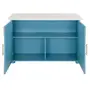 BALCÃO DE COZINHA COM 2 PORTAS 1,35 M X 70 CM COZINHA ENCANTADA DA RAÍZA COSTA - AZUL/MULTICOR - Foto 6