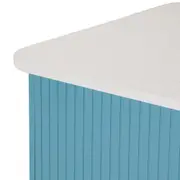 BALCÃO DE COZINHA COM 2 PORTAS 1,35 M X 70 CM COZINHA ENCANTADA DA RAÍZA COSTA - AZUL/MULTICOR - Foto 7