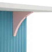 BALCÃO DE COZINHA COM 2 PORTAS 1,35 M X 70 CM COZINHA ENCANTADA DA RAÍZA COSTA - AZUL/MULTICOR - Foto 9
