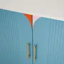 BALCÃO DE COZINHA COM 2 PORTAS 1,35 M X 70 CM COZINHA ENCANTADA DA RAÍZA COSTA - AZUL/MULTICOR - Foto 10