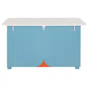 BALCÃO DE COZINHA COM 2 PORTAS 1,35 M X 70 CM COZINHA ENCANTADA DA RAÍZA COSTA - AZUL/MULTICOR - Foto 12